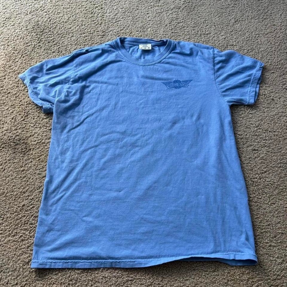 Blue and white wings top FLAVOR T-shirt